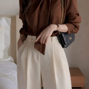 Blouse Wanita Elegan Pita Korean Style